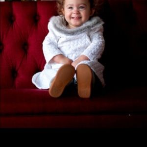 Janie & Jack Fur Collar Dress